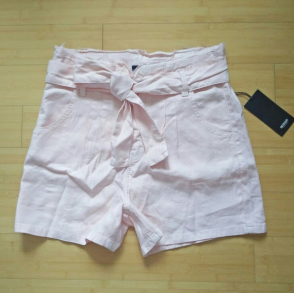 -NWT- Hudson Jeans Linen Blend Paperbag Shorts 30 - Picture 4 of 16